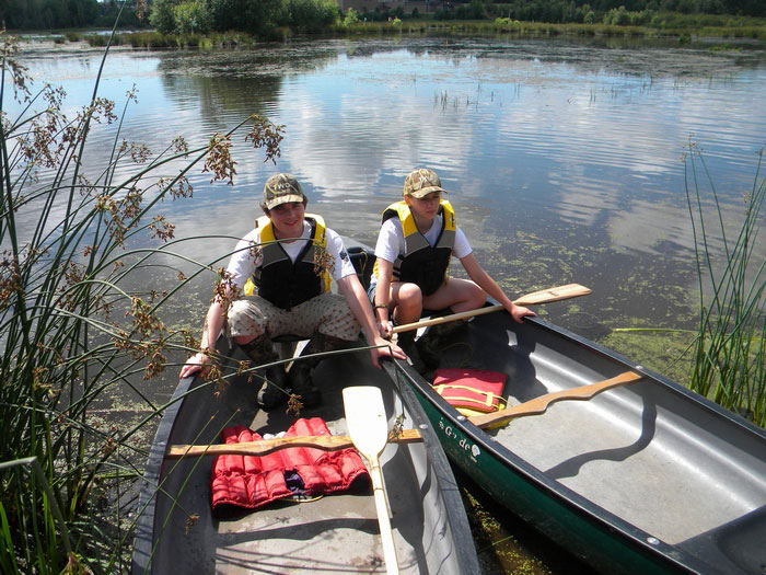 Student canoe trip