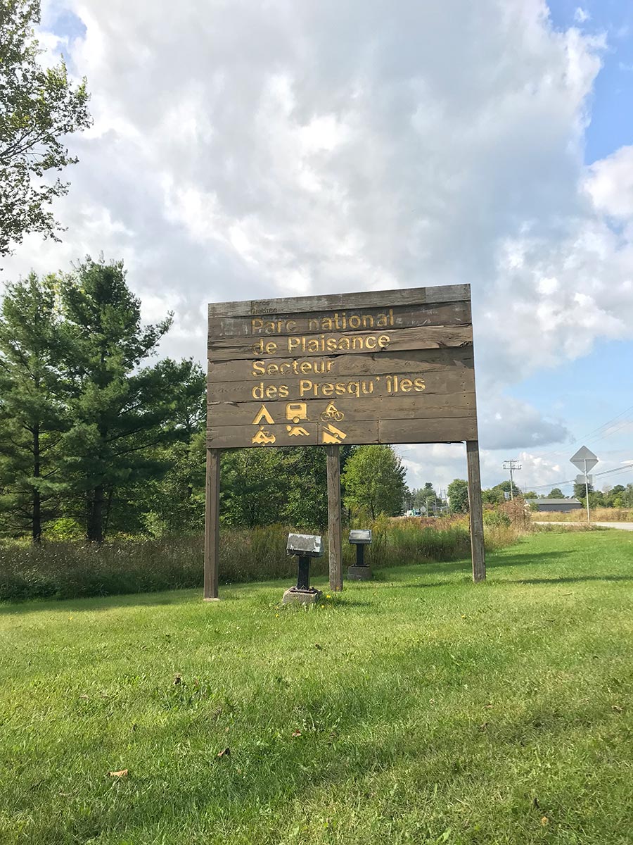 Plaisance National Park sign