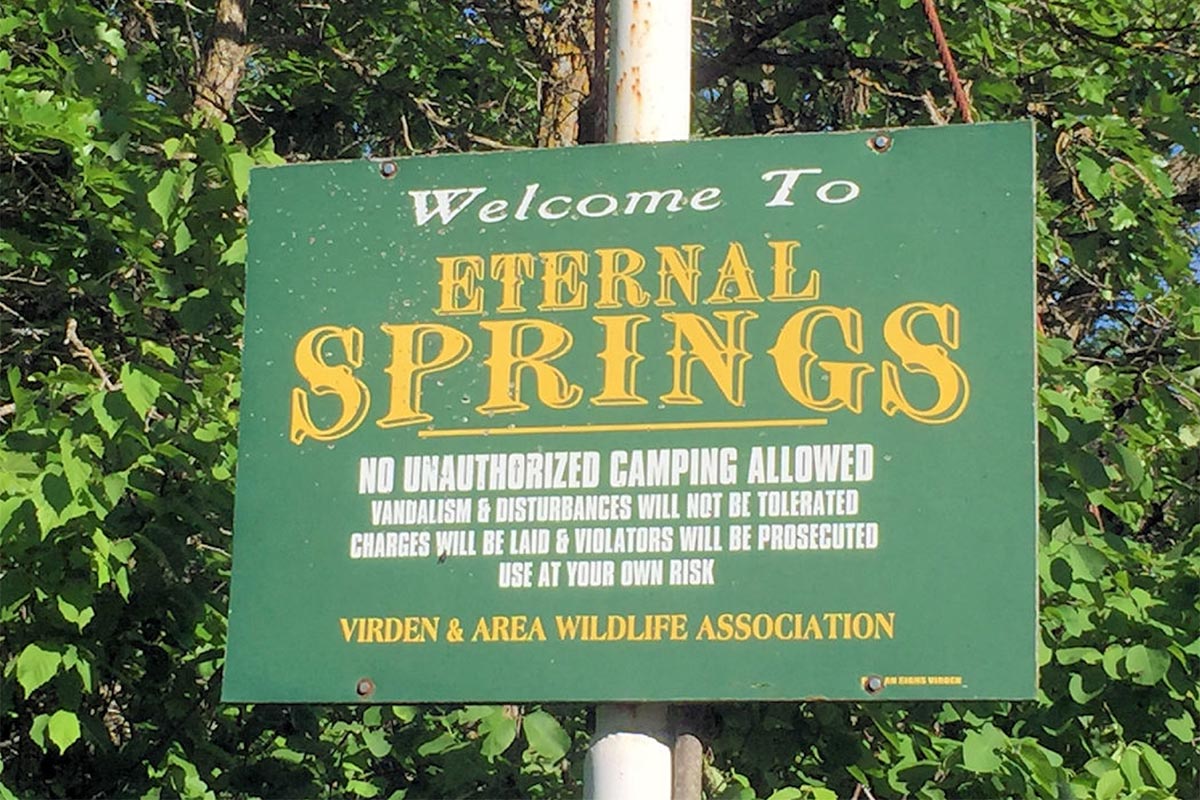 Eternal Springs Sign