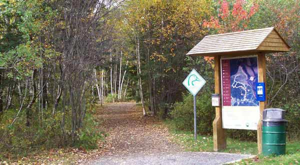 Daly Point Trail sign