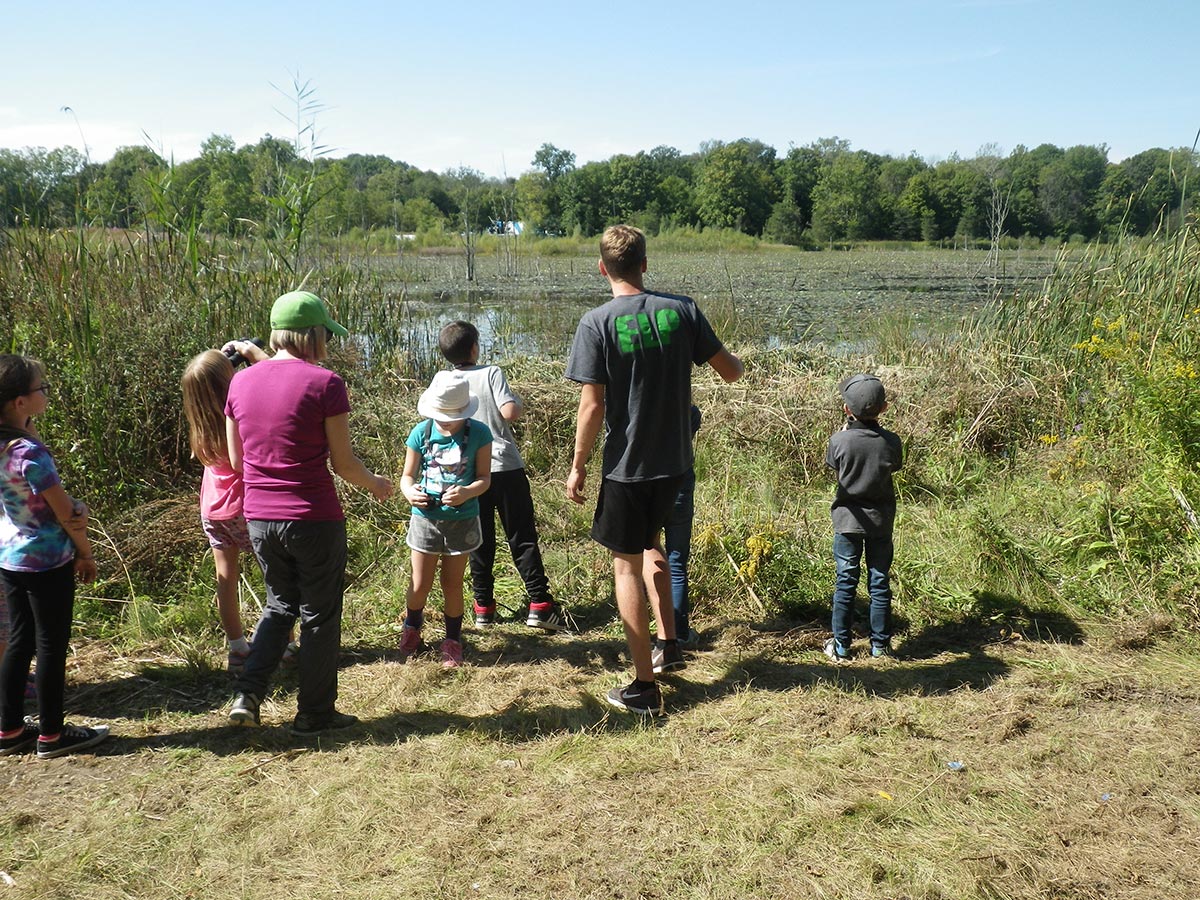 Students participating in MarshQuest